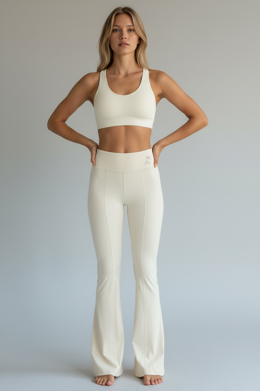 Front-Seam Stripe Effortless Leggings with Pockets